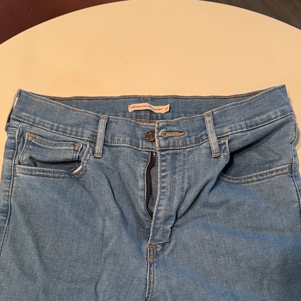 Levi's Light Blue High Rise Skinny Jeans